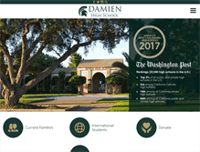 Tablet Screenshot of damien-hs.edu